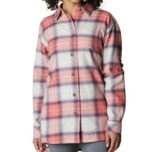 Columbia flannel Plaid Button-Up Shirt